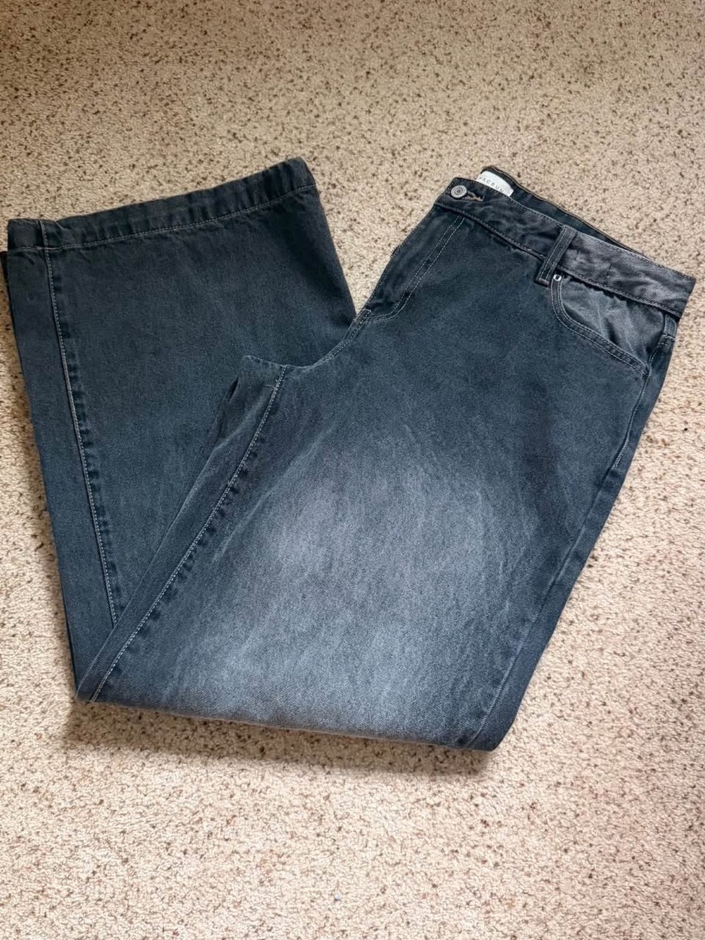 PacSun Women's casey low rise baggy Black Wash Jeans